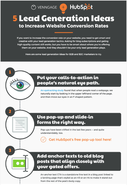 Ejemplo de infografía de Venngage